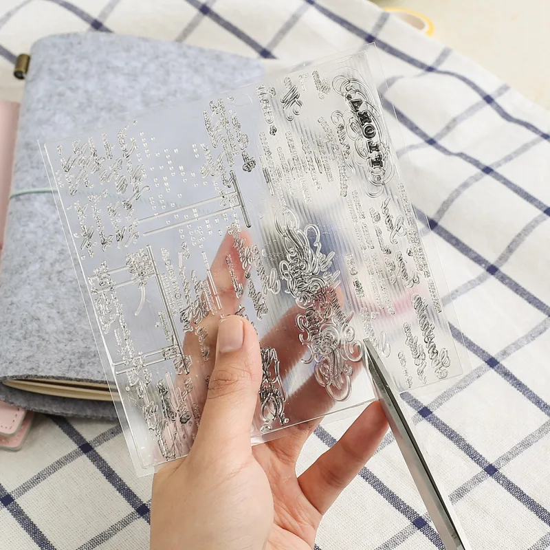 Силиконовый прозрачный штамп печать Простыни английских слов Декоративные DIY