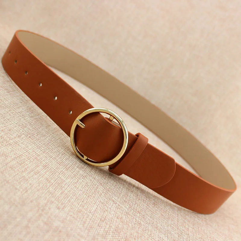 Самый модный пояс на 2017 большой железный обруч Bukcle для женских джинсов и брюк