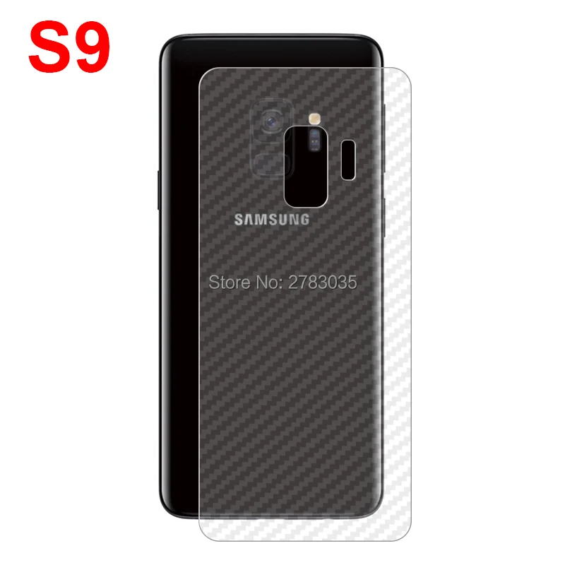 Для Samsung Galaxy S9 Plus S9Plus прочная 3D Защитная пленка для задней панели из углеродного