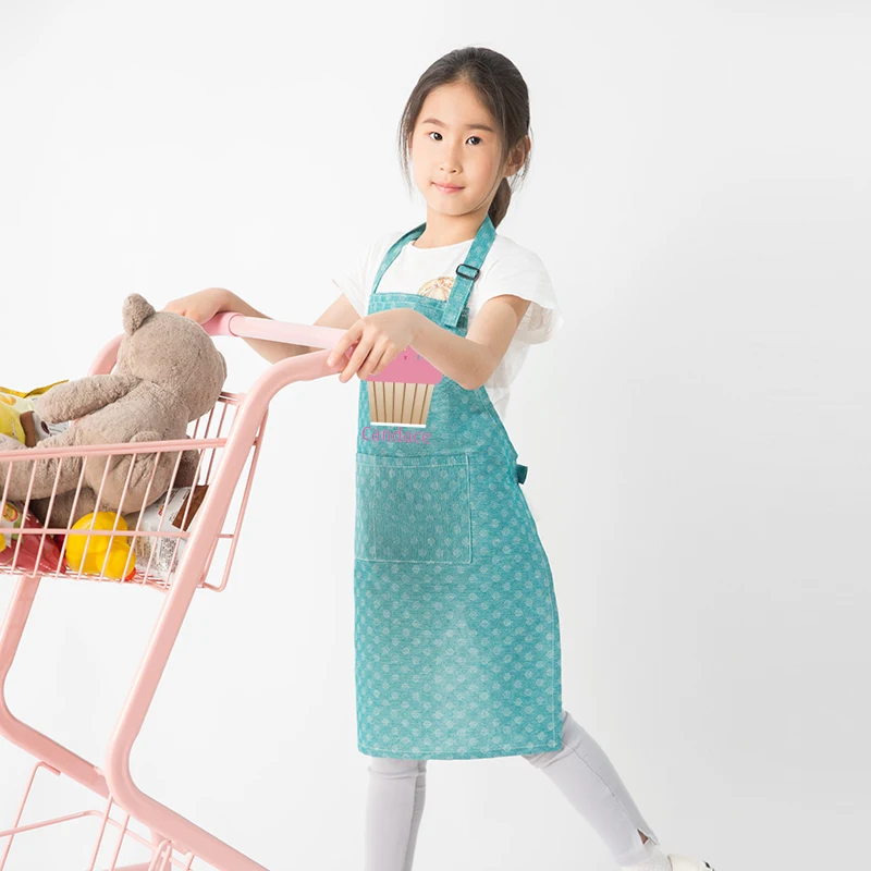 Детский Маленький фартук комплект дышащих рукавов для детского сада печать