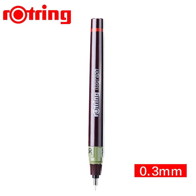 03MM Германия Rotring изограф игольчатая ручка 0,1-0,8 мм ручка для рисования ручная роспись ручка крючок линия ручка с добавляемыми чернилами 1 шт - Цвет: 03MM