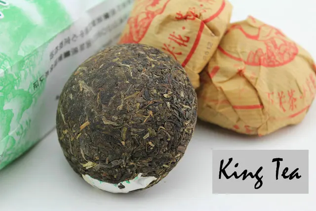 *King Tea* 2009 XiaGuan LvYanYuan Tuo 100g*5=500g China YunNan KunMing Chinese Puer Puerh Raw Tea Sheng Cha Slim Weight Loss |