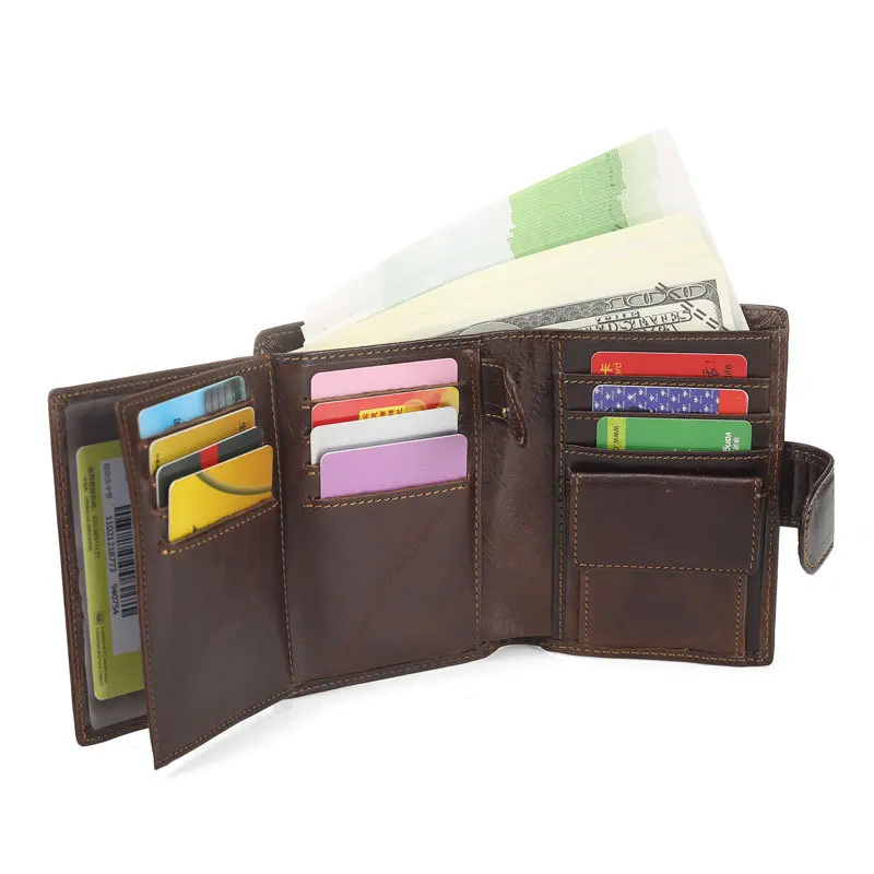 100% натуральная кожа мужские короткие кошельки мужской роскошный бренд