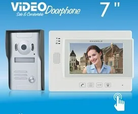 Новое поступление высокое качество 7-дюймовый цветной видеодомофон ZHUDELE