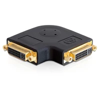 90 degree angle dual channel dvi i dvi 245 female to female adapter connector jack