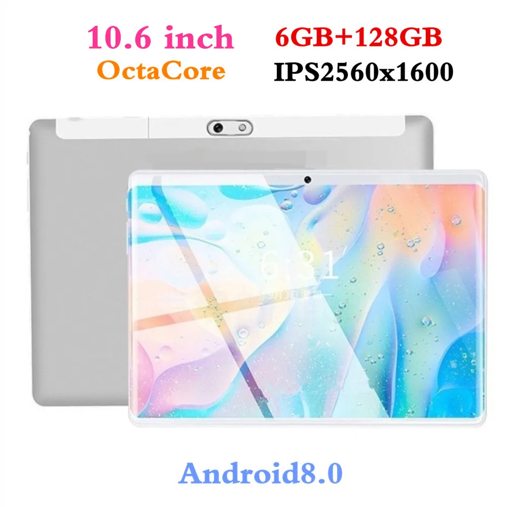 10 6 дюймов планшеты 2560*1600 для Android8.0 3G Восьмиядерный ПК разрешение мощность 8MP 8000