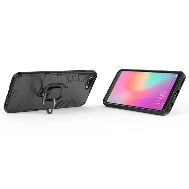 Чехол для Huawei Honor V10 с магнитным кольцом на палец защитный чехол задняя крышка