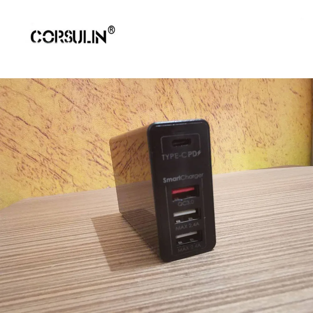 

100W 2-Port USB C Type C Wall Charger with 100W Power Delivery and 24W PowerIQ,PowerPort PD 3, for iPhone,iPad Laptops
