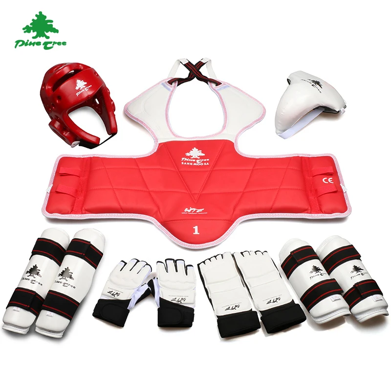 Новый Взрослых Детей Утолщение Таэквондо Протектор 8 Шт. Головные Уборы Шлем