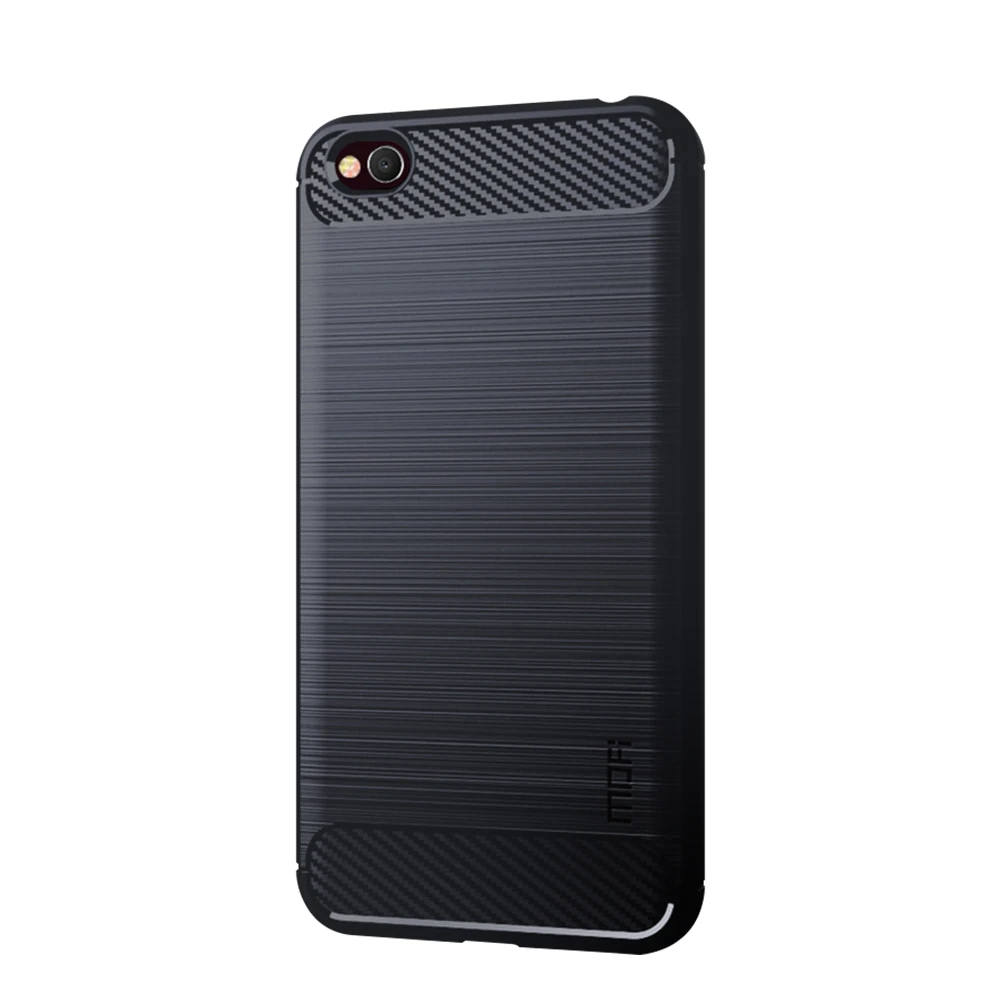 Оригинальный модный чехол MOFi для телефона Xiaomi Redmi GO мягкий из углеродного волокна