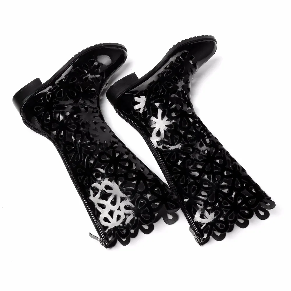Женские повседневные сапоги гладиаторы на молнии большие размеры|Боссоножки и