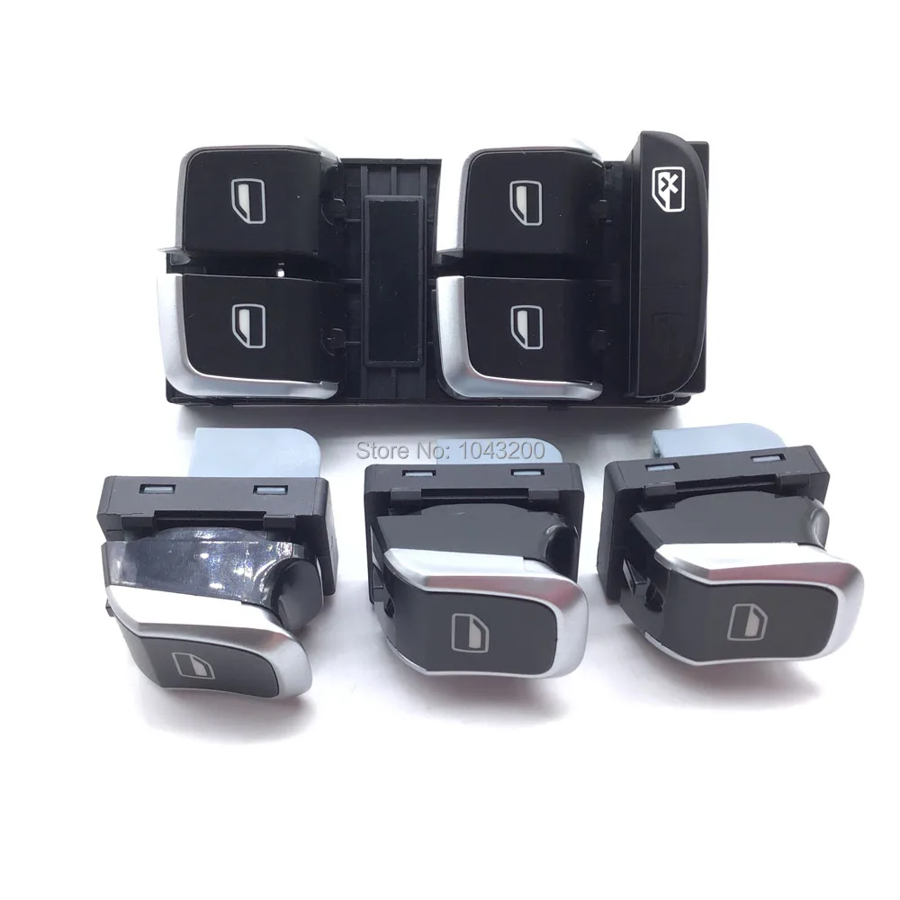 

8KD959851A Chrome Window Main Control Passenger Side Switch Button For Audi A4 Q5 B8 OE# 8KD959855A / 8KD959851 / 8KD959855