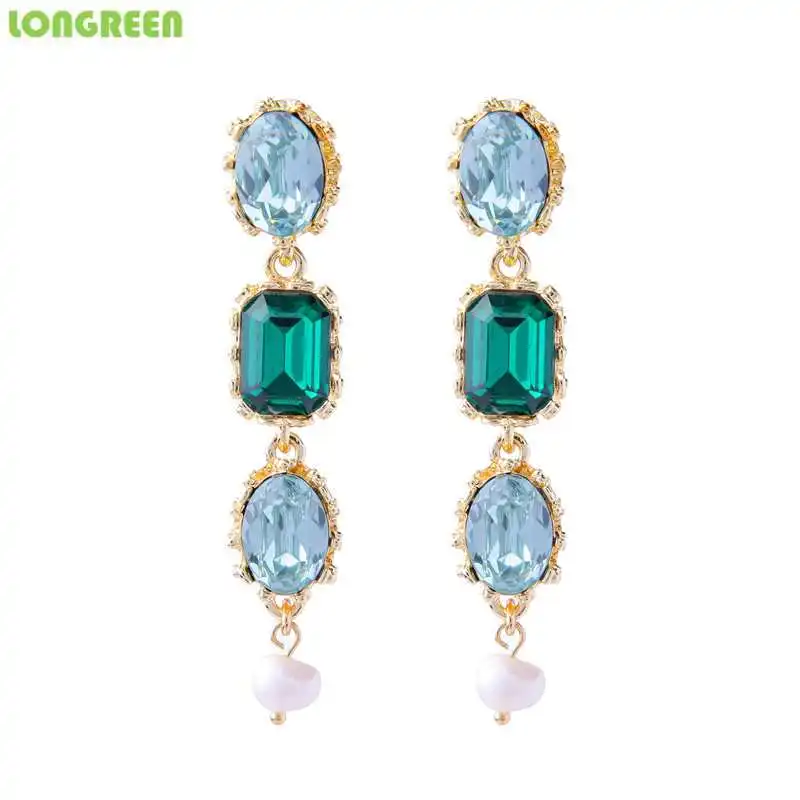 2019 модные серьги в виде цветка винограда с кристаллами циркония корейские