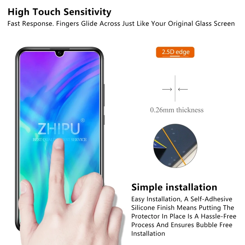 Закаленное стекло для huawei Honor 10i Защитное экрана 2.5D 9H закаленное 20 Lite защитная