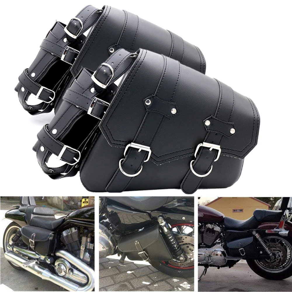 Универсальный кожаный чехол для мотоцикла портфель Harley Sportster XL883 XL1200 Iron Dyna Tool bag |