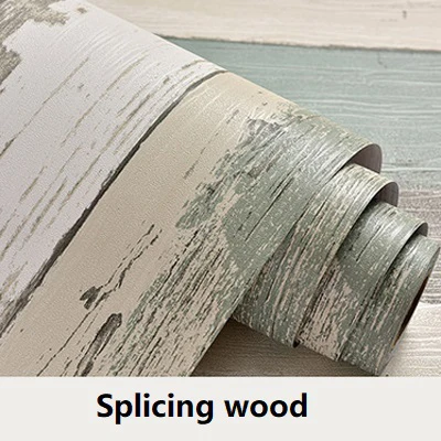 Splicing Wood DIY кухонный шкаф, мебель, декоративная пленка, самоклеющиеся деревянные виниловые обои, Современная гостиная, ПВХ, водонепроницаемые наклейки - Цвет: Splicing Wood