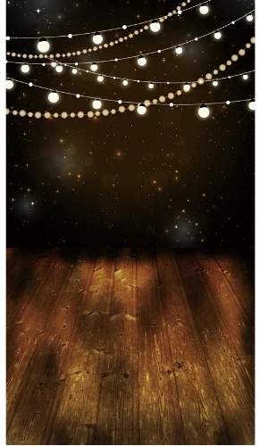 

5x7FT Dark Tan Chocolate Wall Bulbs LED Lights Band Washable Wrinkle Free Photo Studio Background Backdrop Polyester Fabric