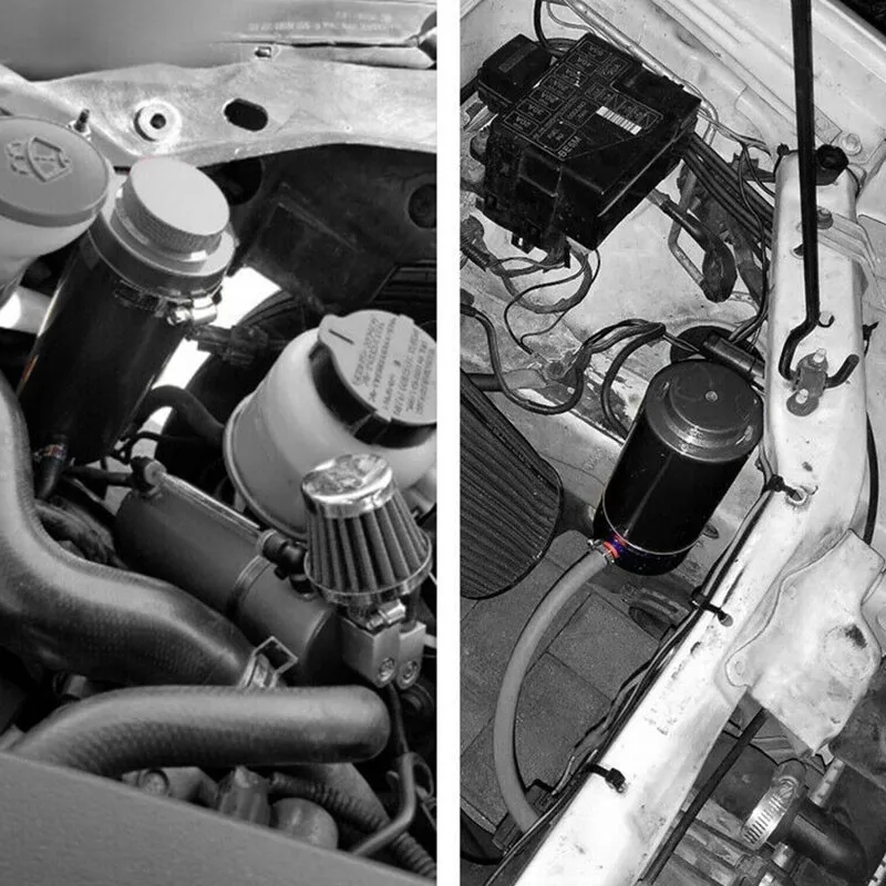SPEEDWOW 0.8L Универсальный алюминиевый маслоуловитель резервуар топливный бак маслоуловитель может гоночный автомобиль