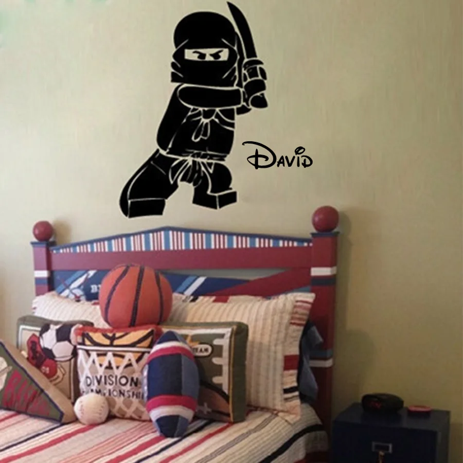 NEW Personalized Name Vinyl Decal Sticker For Kids Boy Room Decor Children's Play Wall | Дом и сад