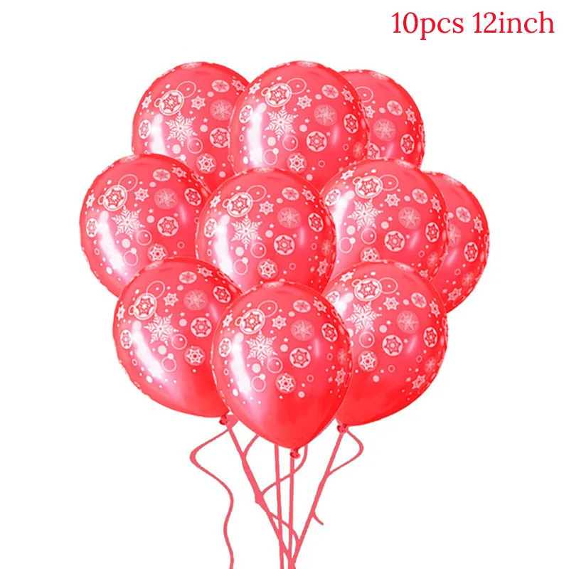 10pcs Joy-Enlife Рождество многоцветный латексный шар прозрачные воздушные шары на день рождения вечерние Счастливого Рождества Декор счастливого Нового года вечерние - Цвет: 10pcs