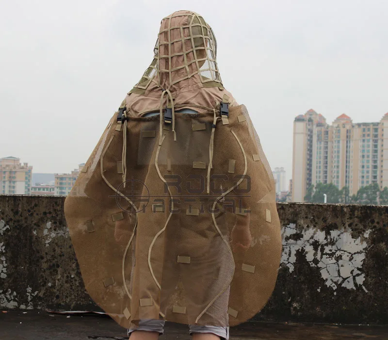 Тактический снайперский Ghillie капюшон со спинкой Ghillie накидка охотничий военный Ghillie Viper капюшон для страйкбола пейнтбола Wargame