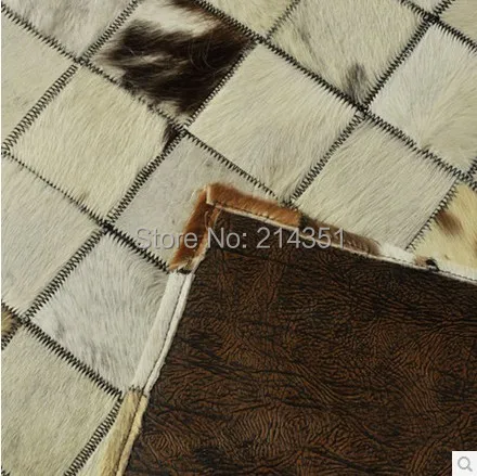 Роскошный кожаный ковер в американском стиле из натуральной воловьей кожи
