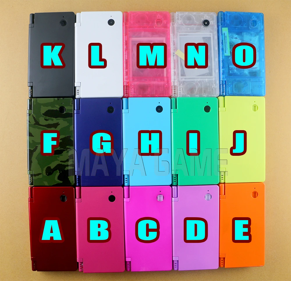 10 компл./лот Для Nintendo DSi Замена Полный Корпус крышка чехол с кнопка заменитель для