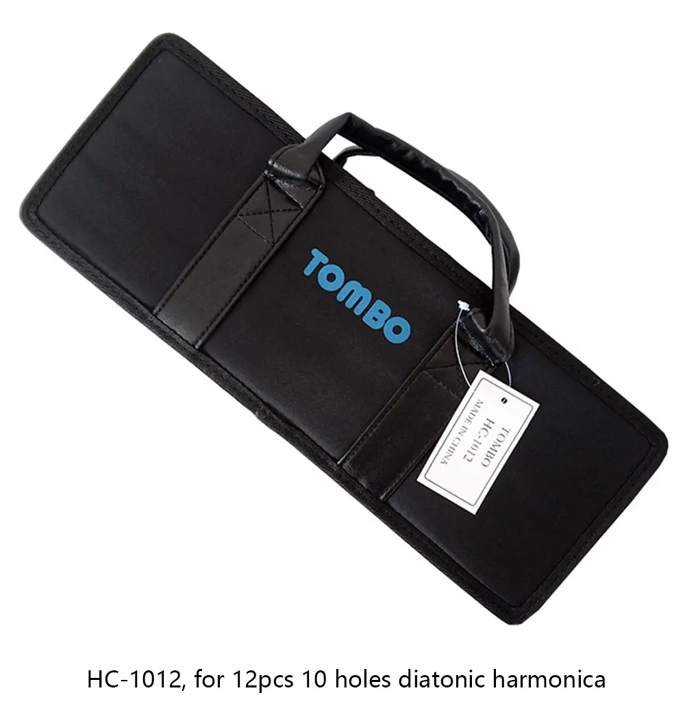 Tombo Diatonic 10 отверстий губная гармоника чехол Блюз мешок для арфы для загруженных с 8 шт или 12 шт арфа рот орган музыкальная сумка для инструментов
