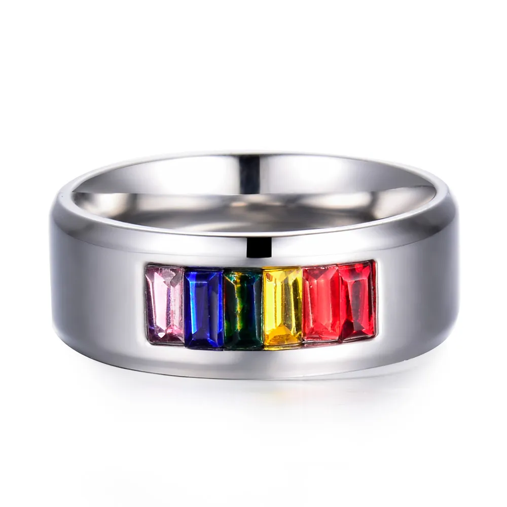 Женское кольцо из нержавеющей стали|crystal ring|stone ringfashion rings |