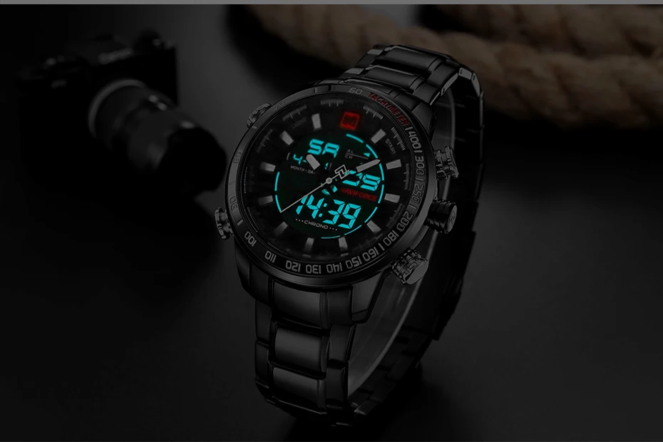NAVIFORCE Роскошные Брендовые мужские спортивные часы золотые кварцевые Светодиодные часы мужские водонепроницаемые наручные часы мужские военные часы Relogio Masculino