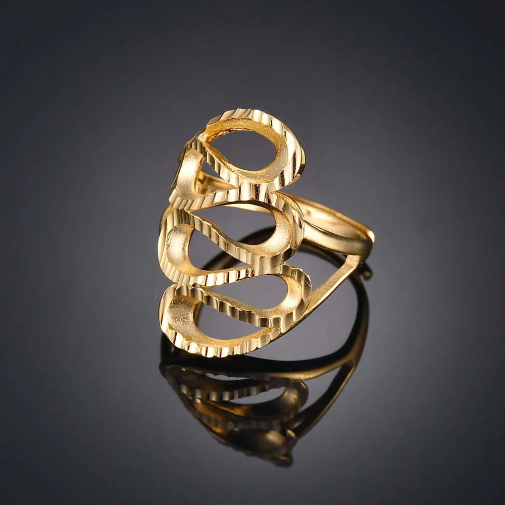 MeMolissa Ethiopian Geometric Ring Gold Color for Women Men Simple Rings African/Arabian/Asian/Middle East Jewelry Wedding Gift | Украшения
