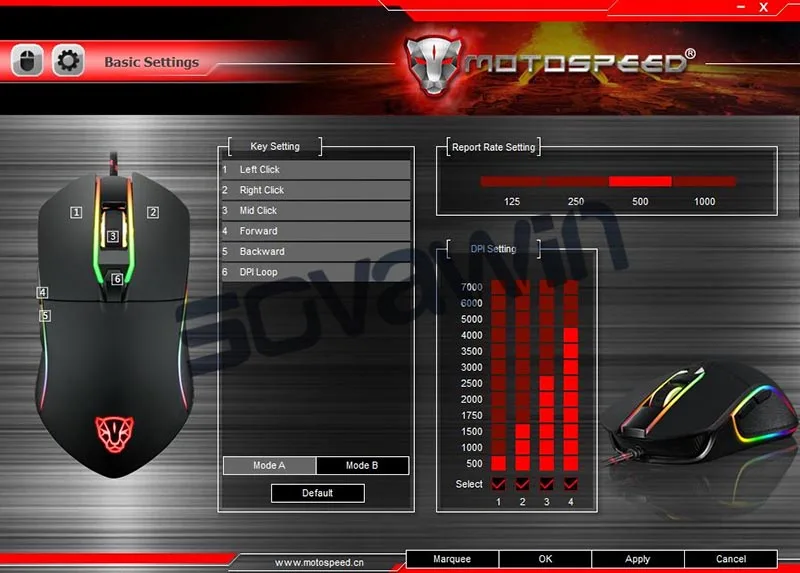 Motospeed V30 RGB Программирование 3500 точек/дюйм игровая геймерская мышь USB компьютерная Wried оптическая мышь с подсветкой дыхательная светодиодная для ПК игры