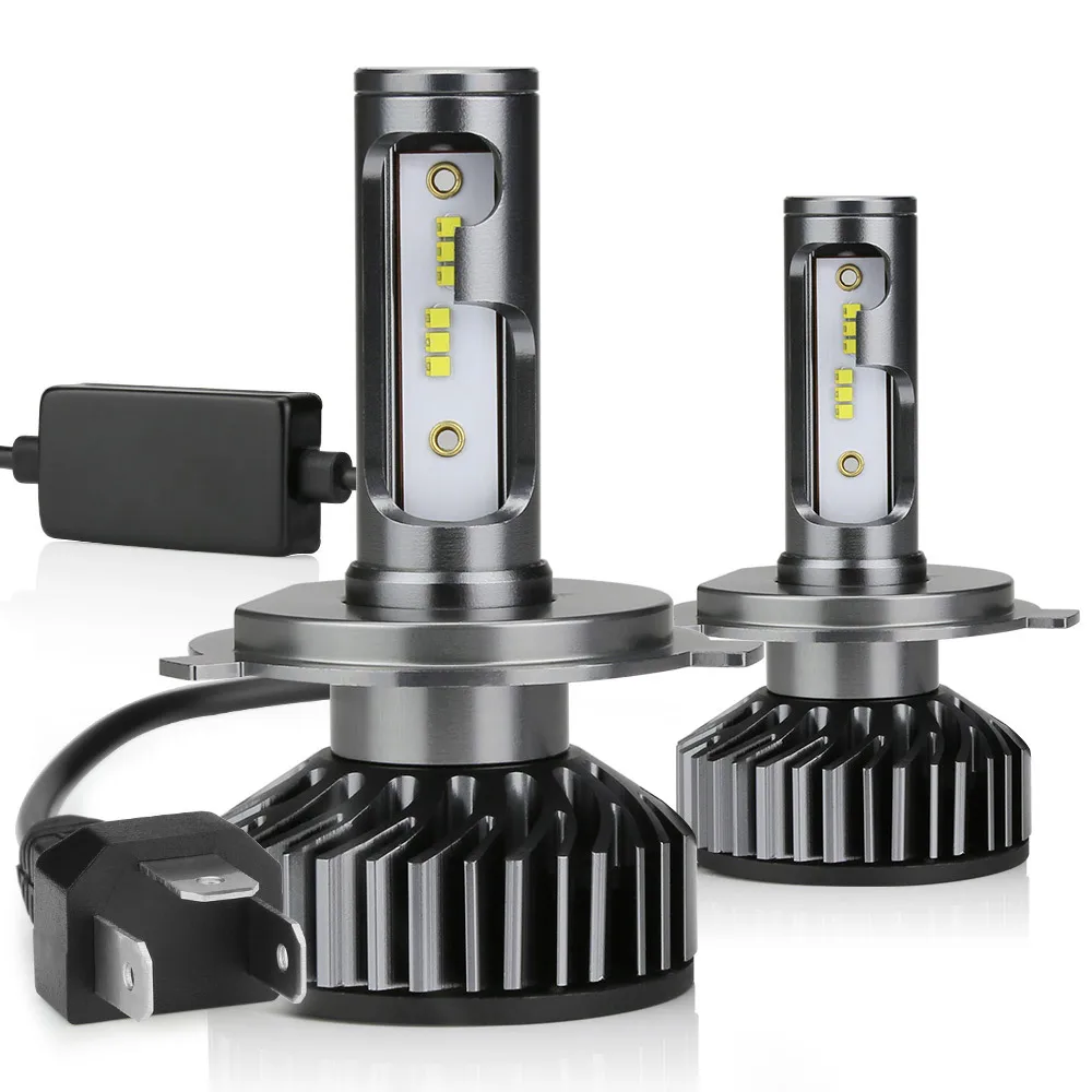 2X автомобилей головной светильник H7 светодиодный H4 светодиодный CANBUS H1 H11 9006 9005 100W 12000LM 6000K 12V 24V авто фары зэс светильник лампочка без помех