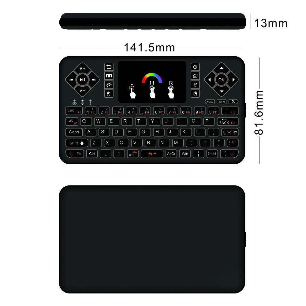 3 шт./лот Q9 RF беспроводная клавиатура 2 4G Air Mouse комбинированный ручной пульт