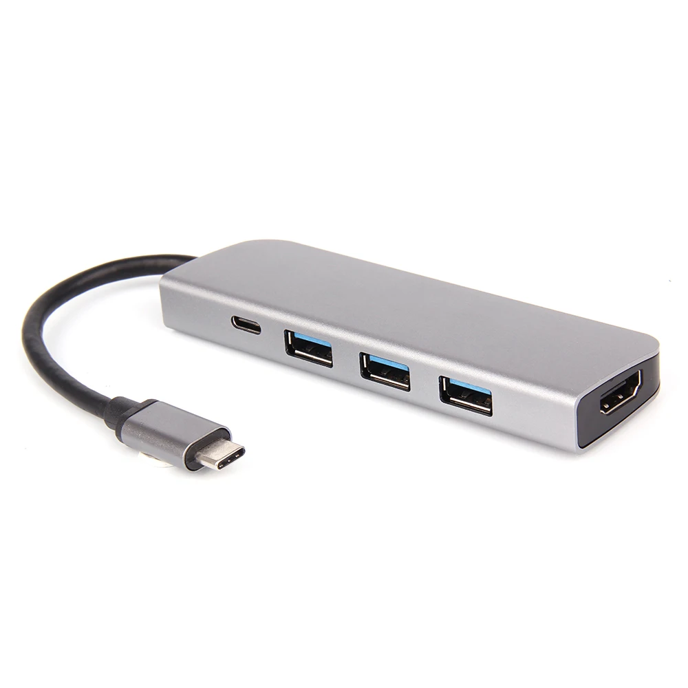 USB C концентратора USB-C до 3,0 HUB HD. ми Thunderbolt 3 адаптер для MacBook samsung Galaxy S9/S8 плюс huawei P20 Pro Тип C USB HUB