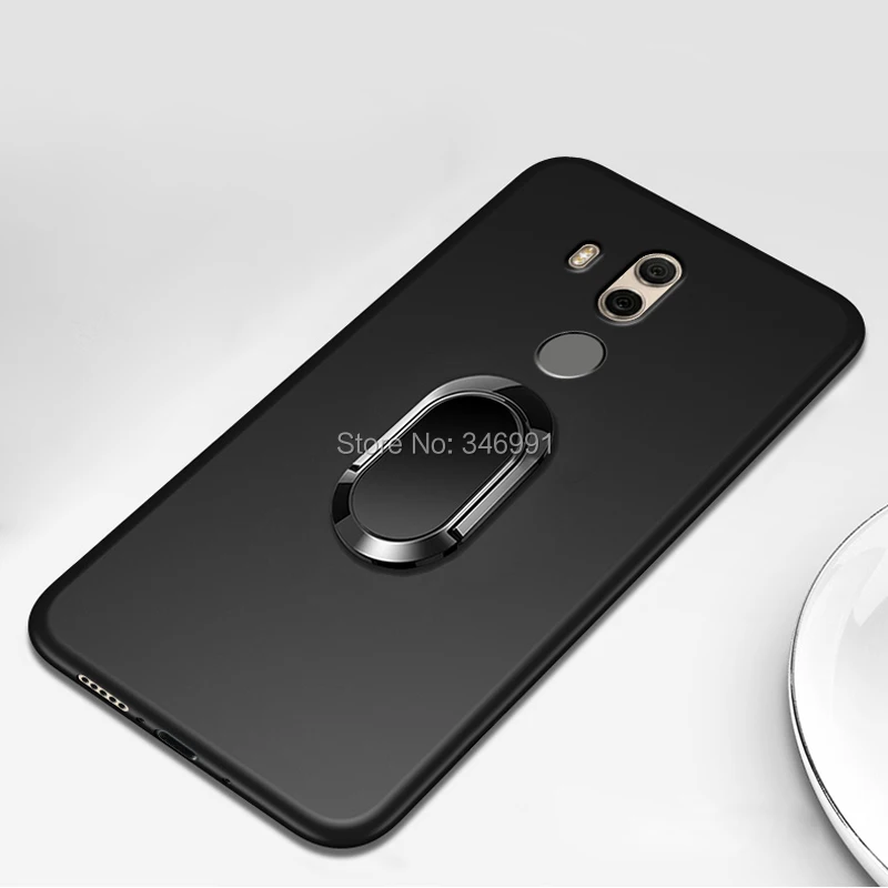 UMIDIGI Z2 PRO Чехол для UMIDIGI Z2 чехол Роскошный 6," мягкий черный силиконовый магнитный автомобильный держатель кольцо чехол s для UMIDIGI Z2 PRO Чехол