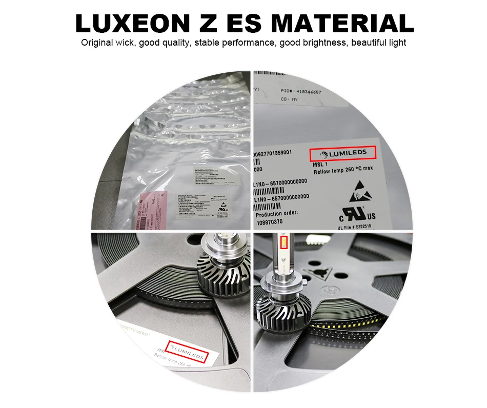HLXG 1 пара H1 Led с Lumileds чипы ZES 12000LM Автомобильные светодиодные лампы фар 6000 K 12 V автомобильные лампы