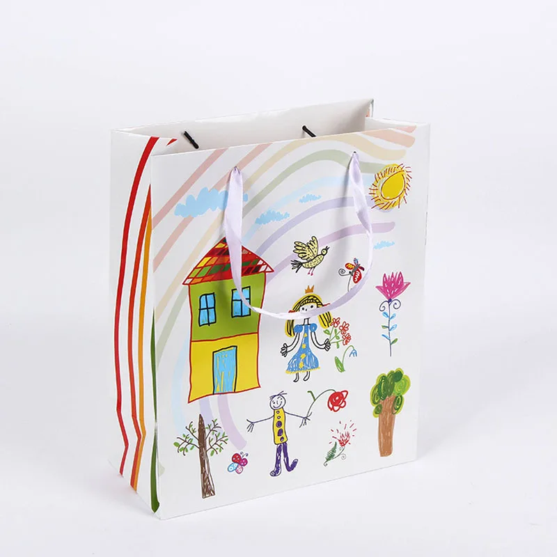 (50pcs/lot) Wholesale kids gift bag paper