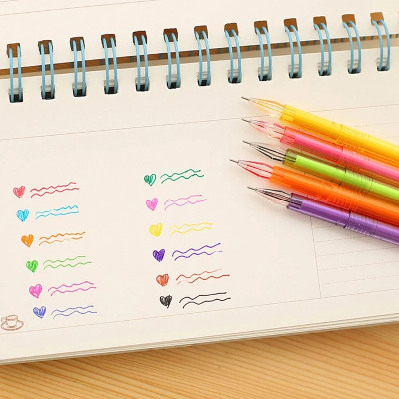 Алмазная гелевая ручка школьные принадлежности 12 цветов ed студенческие ручки