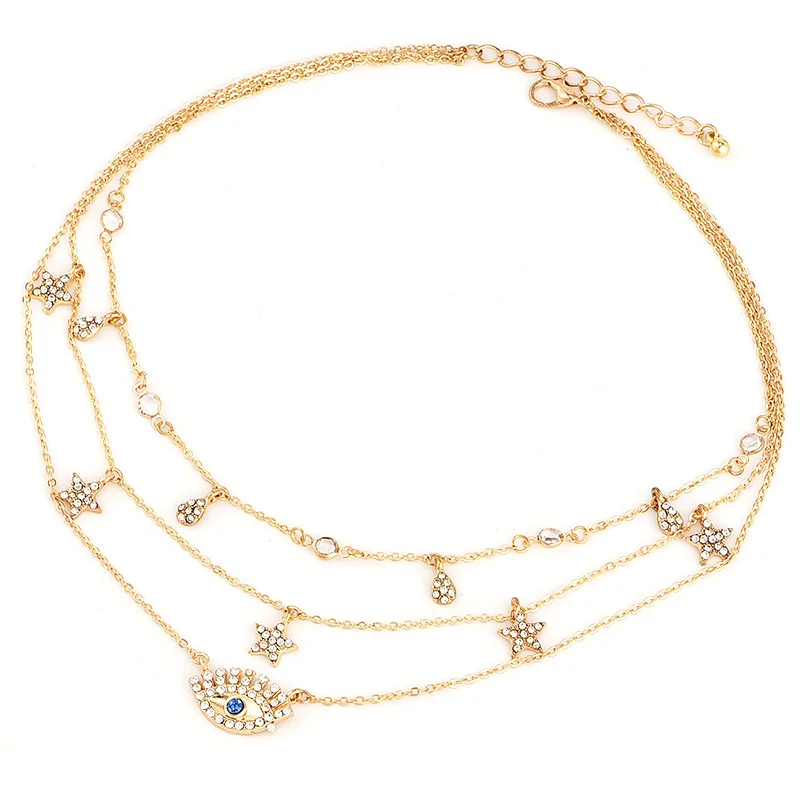 3 шт./компл. модные глазные капли кисточки в виде звезд с украшением кристаллов