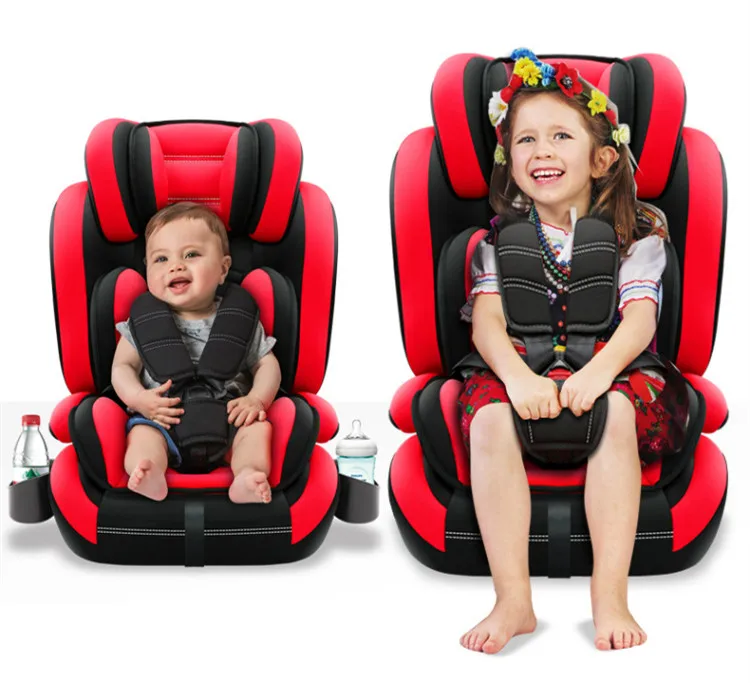 CARMIND детское автомобильное безопасное сиденье с подстаканником isofix мягкие автомобильные кресла с интерфейсом для 1-12 лет 9-36 кг автокресла