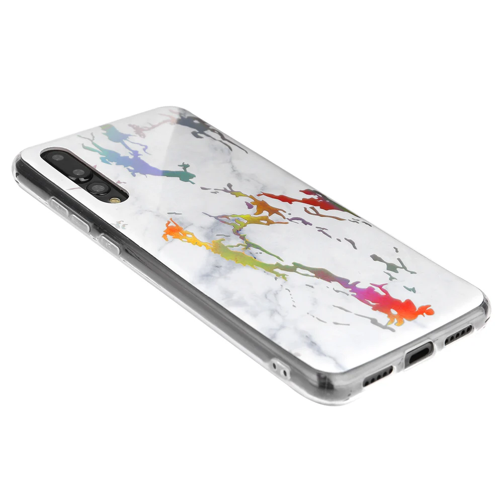 Heyytle лазерный мраморный чехол для huawei P30 P20 Pro mate 20 Lite Nova 3i 3 Honor 10 7C чехол Ультратонкий Мягкий ТПУ задняя крышка Fundas - Цвет: White