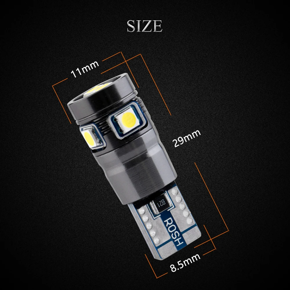 5/20 шт T10 3030 6 SMD LED W5W 194 168 Canbus безошибочная Автомобильная интерьерная лампа для