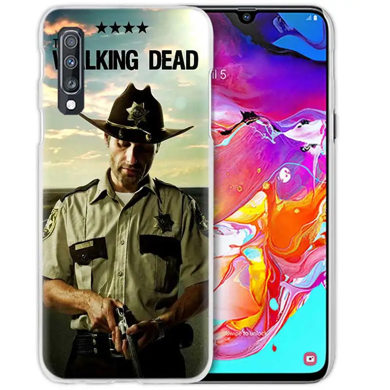 Чехол "Ходячие мертвецы" для samsung Galaxy A50 A70 A20e A40 A30 A20 A10 A8 A6 Plus A9 A7 Прозрачный жесткий чехол для телефона из поликарбоната