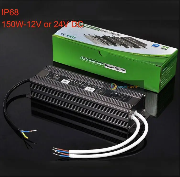DC12V 24V 30 Вт 50 60 100 Водонепроницаемый IP67 электронный светодиодный драйвер адаптер