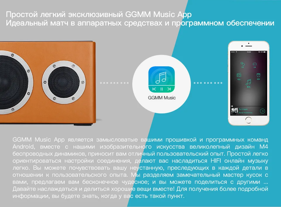 GGMM M4 беспроводная Wi-Fi колонка, Bluetooth колонка, портативная колонка с Hi-Fi стерео звуком и басами для iOS, Android и Windows, сертифицирована MFi