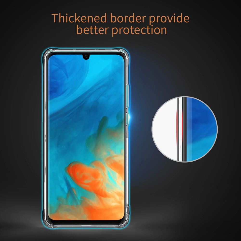 Huawei P30 Pro чехол Nillkin из серии Nature прозрачный мягкий для телефона TPU P40 P30Pro Lite Полное