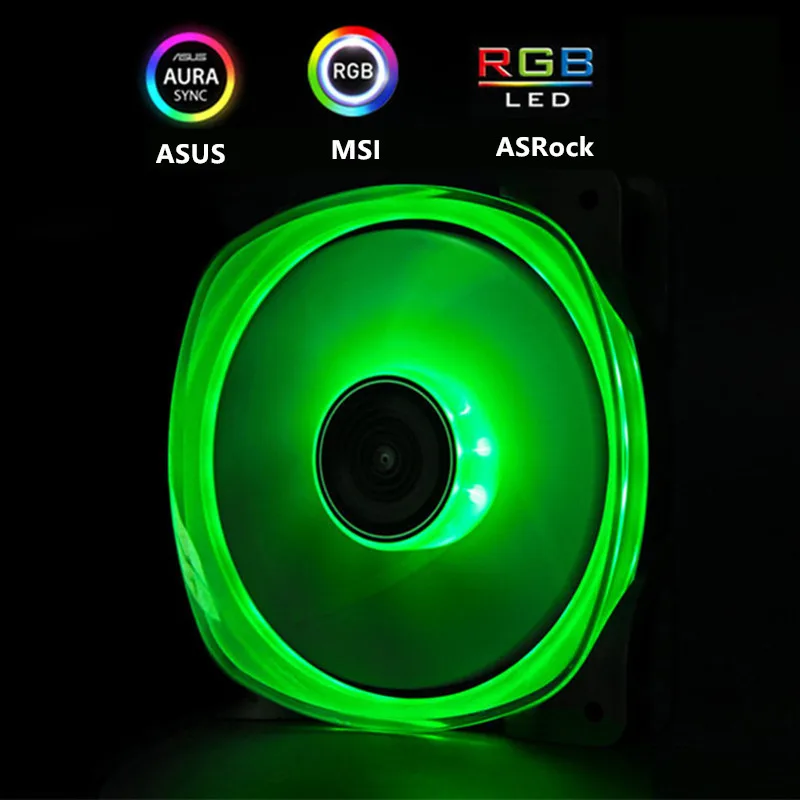 RGB AURA SYNC JONSBO RGB вентилятор 120 мм PC чехол Вентилятор Cooler двойными бортами Glow хрустальный светильник 3PIN+ большой 4D Питание материнская плата 12V 4PIN AURA SYNC - Цвет лезвия: RGB AURA SYNC