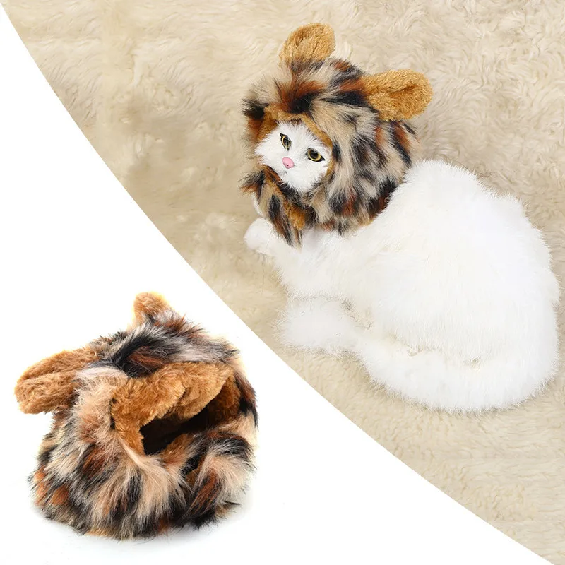 Милый костюм для домашних животных аксессуар Зимний Теплый головной убор кошек