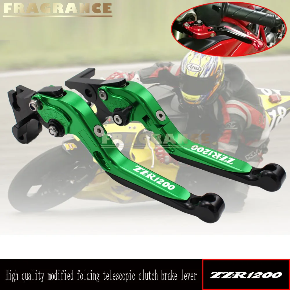 

Motorcycle Folding Extendable adjustable Brake Clutch Levers For Kawasaki ZZR1200 ZZR versys 650 1200 2002-2005